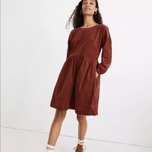 Madewell Red Corduroy Dress